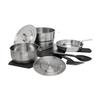 Stanley Adventure 11-Piece Even Heat Pro Camp Cook Set | 4.75 qt Stock Pot | 1.9 qt Saucepan | 8.5 in Frying Pan | Utensils | Stainless Steel Outdoor Cookware for Backpacking and Camping | BPA-Free view 1