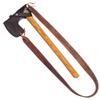 Condor Tool & Knife Bushcraft Tomahawk | Solid Hatchet Axe with Handcrafted Welted Leather Sheath | 1060 High Carbon Steel Throwing Axe with a Burnt American Hickory Handle | 6.2in Blade | 31.1oz view 2