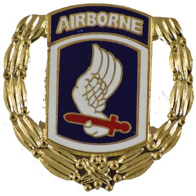 173RD ABN WREATH LAPEL PIN OR HAT PIN - Size 1 1/8" - VETERAN OWNED BUSINESS