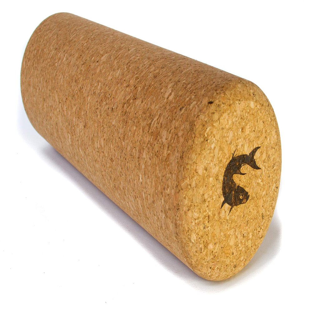 Travel Size Cork Massage Muscle Roller Natural Eco-Friendly NO Foam Roller (12 Inch)