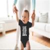 I'm Not Crying I'm Just Calling My Auntie - Funny Baby Essentials Bodysuit - Baby Boy Clothes (Newborn, Black) view 2
