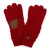 Funky Junque Matching 3 Pack: Ponytail Beanie, Texting Gloves, & Scarf - Red view 3