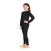 32 Degrees Kid's Heat Base Layer Long Sleeve Crew Neck and Legging Set (Black, Medium) view 3