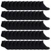 120 Pairs Of Yacht & Smith Bulk Womens Ankle Socks Low Cut Ankle Socks Size 9-11 (Black) view 1