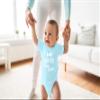 Auntie's New Man - Funny Baby Essentials Bodysuit - Cute Newborn Boy Clothes Baby Romper (6 Months, Light Blue) view 2
