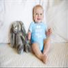 Auntie's New Man - Funny Baby Essentials Bodysuit - Cute Newborn Boy Clothes Baby Romper (6 Months, Light Blue) view 3