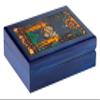 Artisan Owl Polish Handmade The Lovers Tarot Wooden Box with Vivid Colors view 1