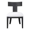 Uttermost Idris Charcoal Black Stain Armless Chair view 1