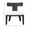 Uttermost Idris Charcoal Black Stain Armless Chair view 3