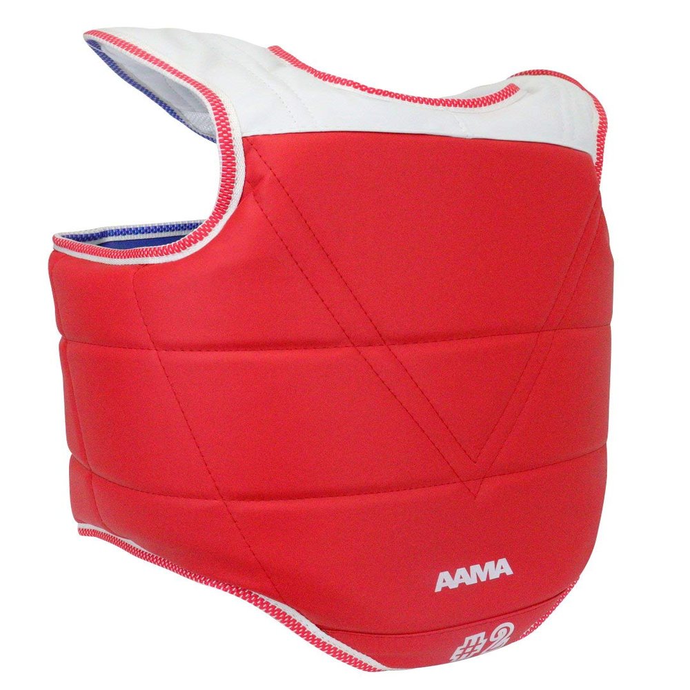 AAMA Solid Reversible Olympic Style Taekwondo Chest Guard Protector - Size 1