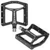 VENZO Flat Mountain BMX MTB Aluminum Bike Sealed Bearing Pedals - Large Bicycle Platform -110mm x 100mm- 12mm Thickness- Pedals 9/16" with Anti-Skid Anti-Slip Nail view 4