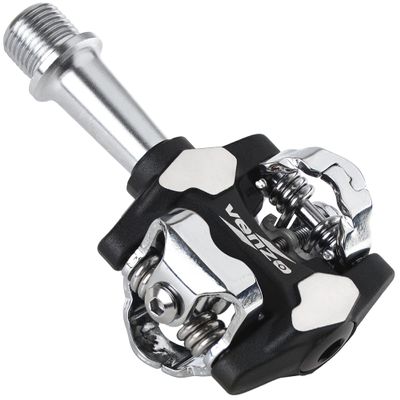 VENZO MTB Mountain Bike Forged 6066 Aluminum Sealed Clipless Pedals 9/16" Compatible with Shimano SPD Type Cleats SM-SH51 MTB Shoes - Easy Clip in