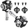 VENZO MTB Mountain Bike Forged 6066 Aluminum Sealed Clipless Pedals 9/16" Compatible with Shimano SPD Type Cleats SM-SH51 MTB Shoes - Easy Clip in view 3
