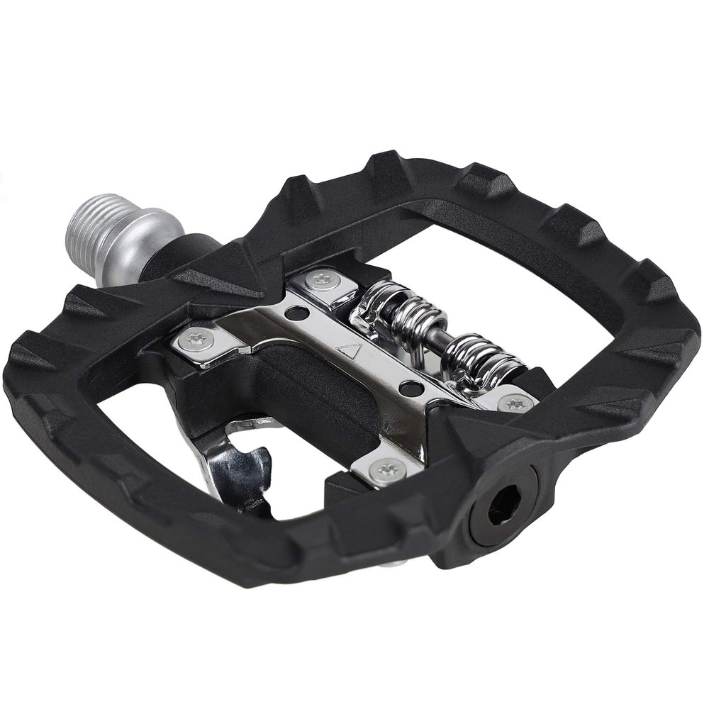 Venzo Multi-Use Compatible with Shimano SPD Mountain Bike Bicycle Sealed Clipless Pedals - Dual Platform Multi-Purpose - Great for Touring, Road, Trekking Bikes -Light Engineering Thermoplastic