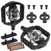 VENZO Shimano SPD Compatible Mountain Bike CNC Cr-Mo Sealed Pedals with Cleats view 3