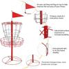 Yaheetech 12-Chain Portable Disc Golf Basket Target Accessories Disc Golf Set w/Basket Target and Double Steel Chains Red view 3