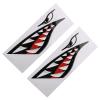 Shark Teeth Mouth Stickers, 2pcs Non- DIY Funny Shark Teeth Mouth Sticker Decal, for Kayak, Canoe, Fishing Boat, Dinghy Decoration view 2