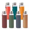 BLACK + BLUM Travel Glass Water Bottle | Lightweight, Leak Proof Flask w/ Protective Sleeve & Stainless Steel Lid | Hot or Cold Drinks for Travel, Office & School for All Ages | Ocean, 20 oz / 600 ml view 2