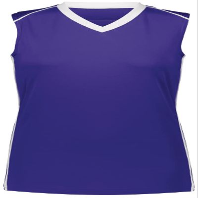 Augusta Sportswear Girls Rover Jersey L Purple/White