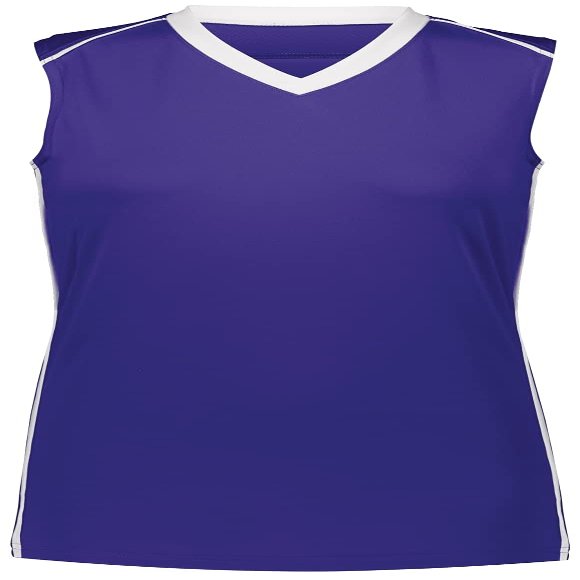 Augusta Sportswear Girls Rover Jersey L Purple/White