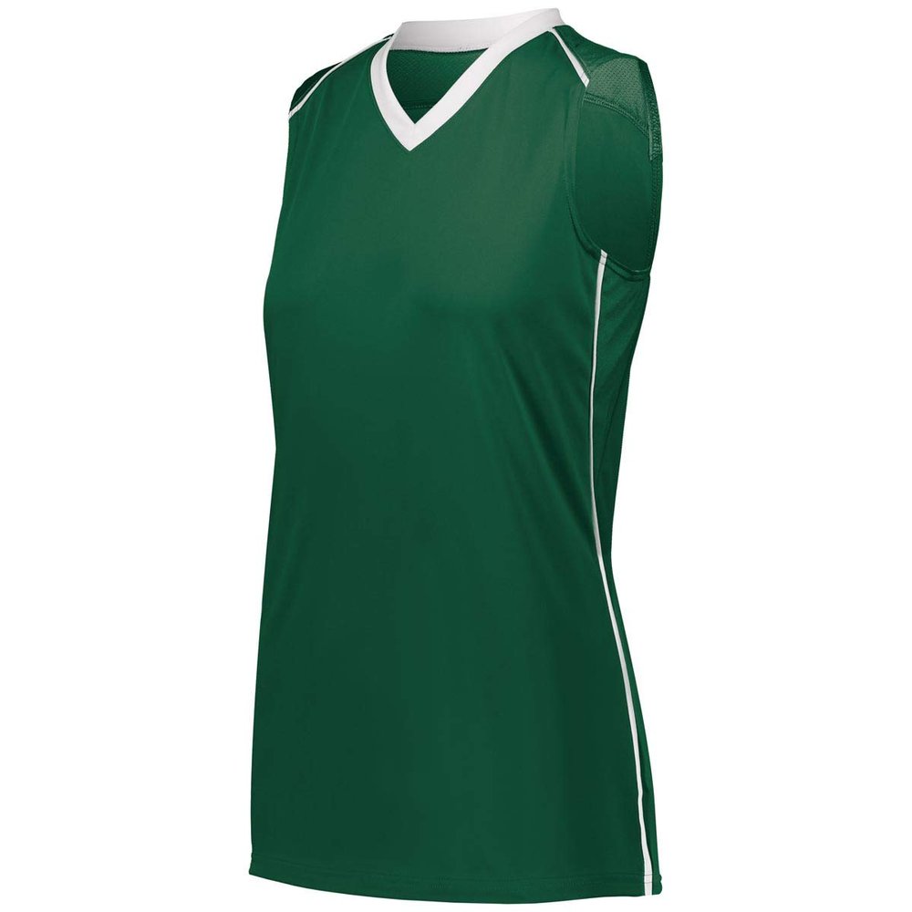 Augusta Sportswear Ladies Rover Jersey 2Xl Dark Green/White