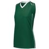 Augusta Sportswear Ladies Rover Jersey 2Xl Dark Green/White view 1
