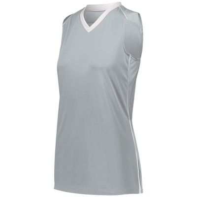 Augusta Sportswear Ladies Rover Jersey 2Xl Silver/White