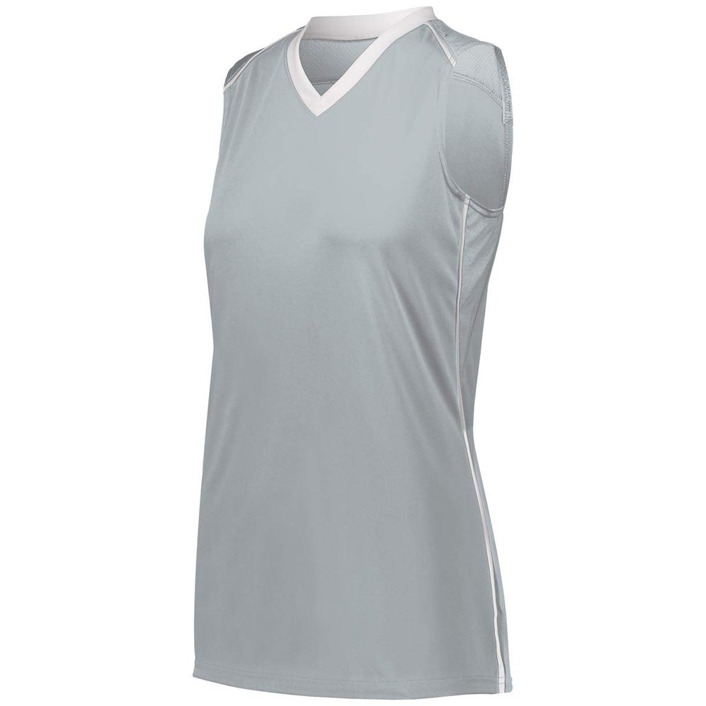 Augusta Sportswear Ladies Rover Jersey 2Xl Silver/White