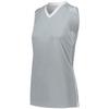 Augusta Sportswear Ladies Rover Jersey 2Xl Silver/White