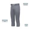 Augusta Sportswear Girls Slideflex Softball Pant Graphite XS view 4