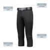Augusta Sportswear Ladies Slideflex Softball Pant Black L view 4