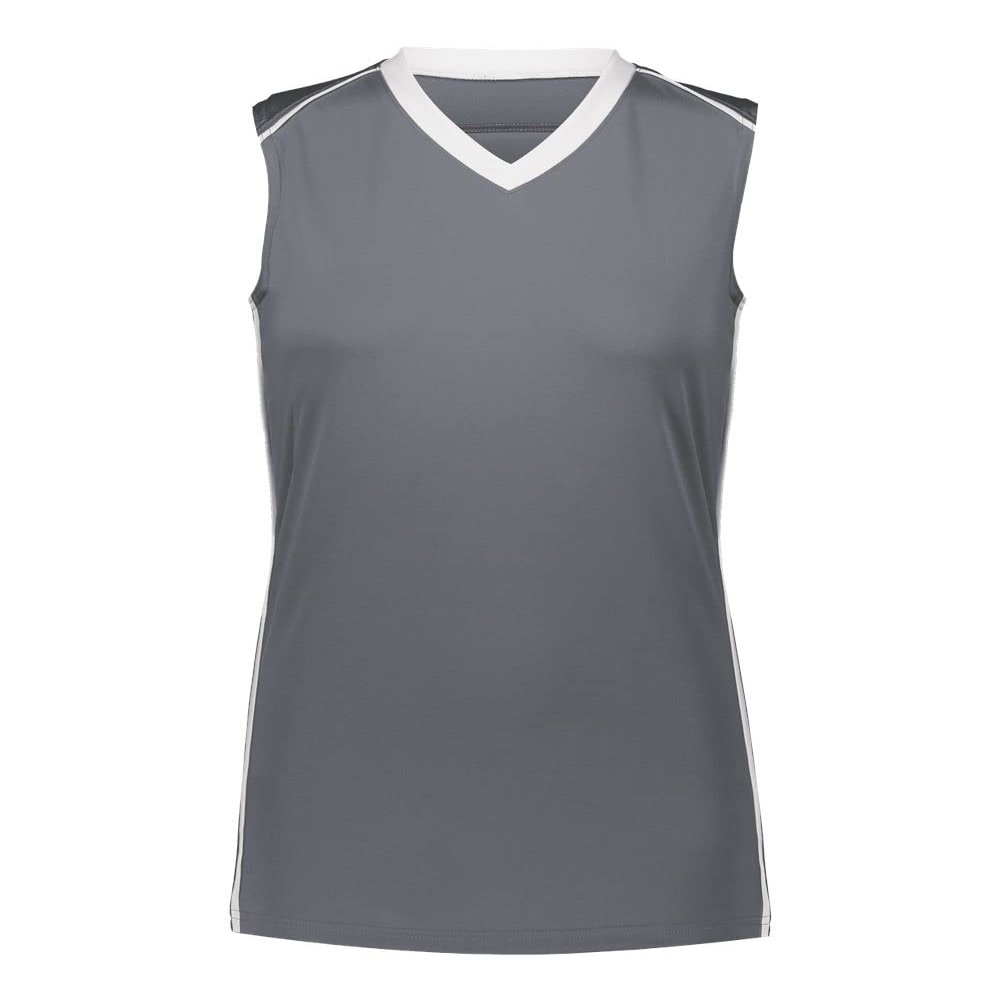 Augusta Sportswear Girls Rover Jersey M Graphite/White