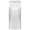 Augusta Men's Blank Basketball Jersey, White, 3XL view 1