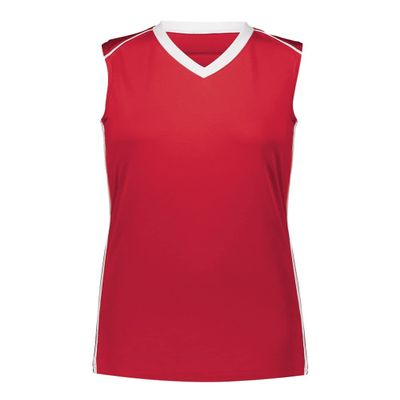 Augusta Sportswear Girls Rover Jersey L Scarlet/White