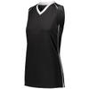 Augusta Sportswear Ladies Rover Jersey 2Xl Black/White view 1