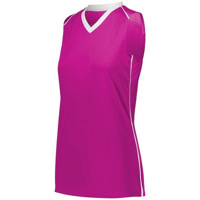 Augusta Sportswear Ladies Rover Jersey 2Xl Power Pink/White