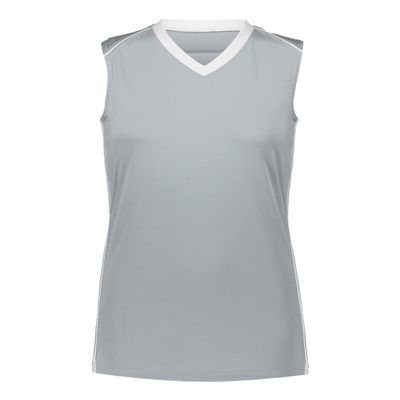 Augusta Girls Rover Jersey Silver | White Medium