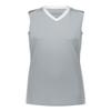 Augusta Girls Rover Jersey Silver | White Medium view 1