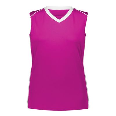 Augusta Sportswear Girls Rover Jersey L Power Pink/White