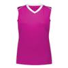 Augusta Sportswear Girls Rover Jersey L Power Pink/White view 1