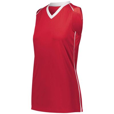 Augusta Sportswear Womens Rover Jersey L Scarlet/White