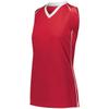 Augusta Sportswear Womens Rover Jersey L Scarlet/White view 1