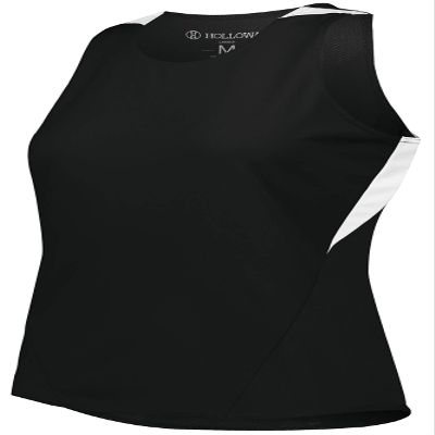 Holloway Ladies Pr Max Track Jersey 2Xl Black/White