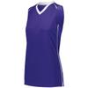 Augusta Sportswear Womens Rover Jersey XL Purple/White view 1
