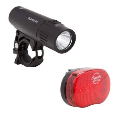 Planet Bike Beamer 80 and Blinky 3 Bike Light Set