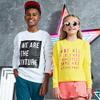 AWDis Kids Sweatshirt - Boys Girls Plain Casual Crew top - New French Navy (5-6 Years) view 2