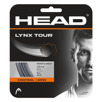 HEAD Lynx Tour (16-1.30mm) Tennis String Set (Grey)