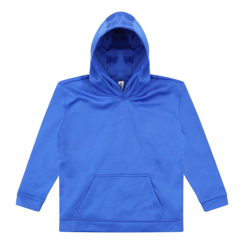 AWDis Just Hoods Kids Sports Polyester Hoodie JH006J - Kangaroo Pouch Pocket - Royal Blue (5-6 Years)
