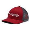 Columbia Unisex PFG Mesh Snap Back Ball Cap, Ala - Red Velvet/Charcoal, One Size view 1