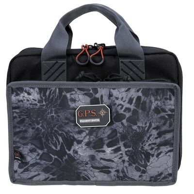 G.P.S. Quad Pistol Range Bag with Mag Storage & Dump Cups | Prym1 Blackout | 4 Handguns Capacity | Durable Secure Handguns, Ammo & Shooting Accessories Storage Soft Case